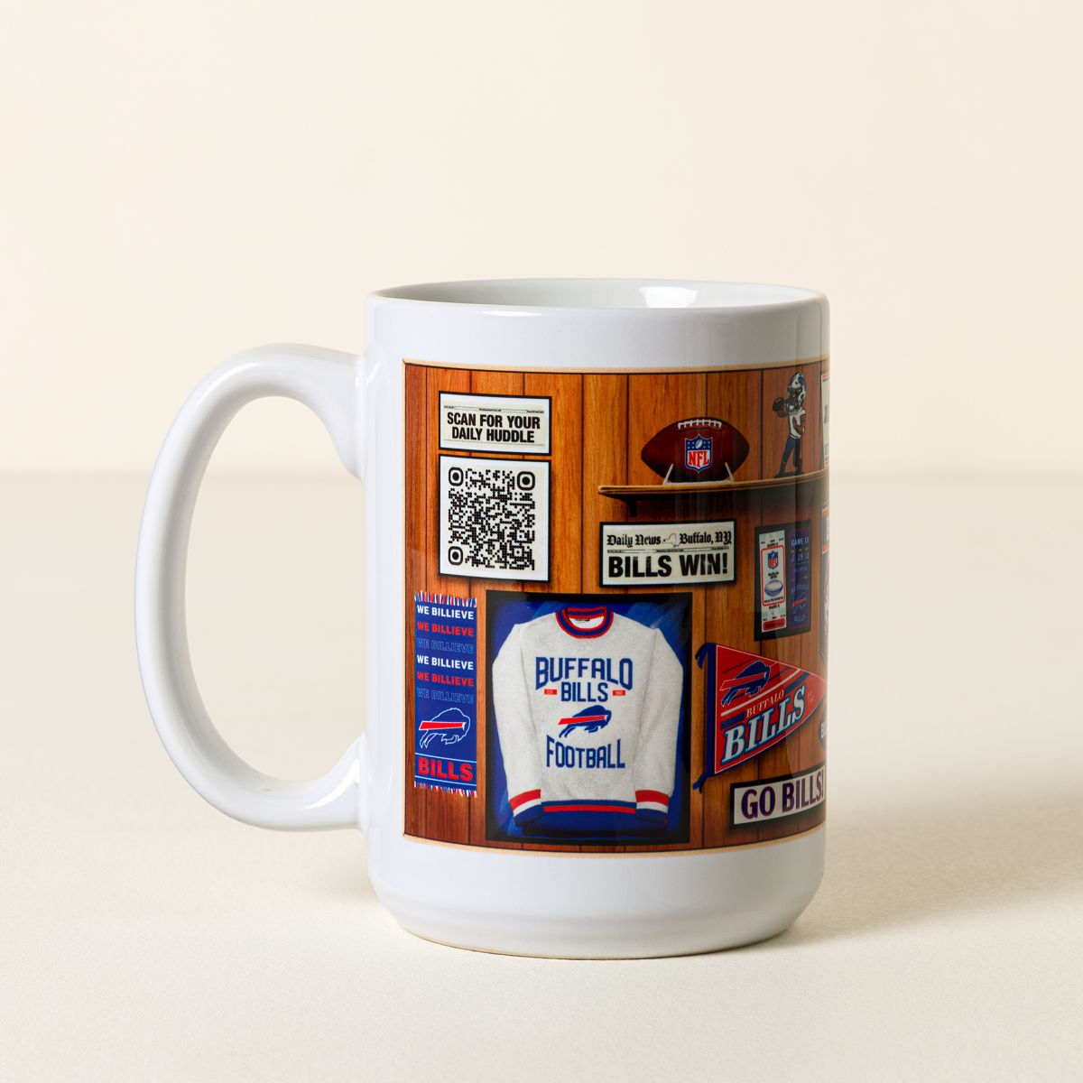 Your NFL Team Interactive QR Mug - Buffalo Bills