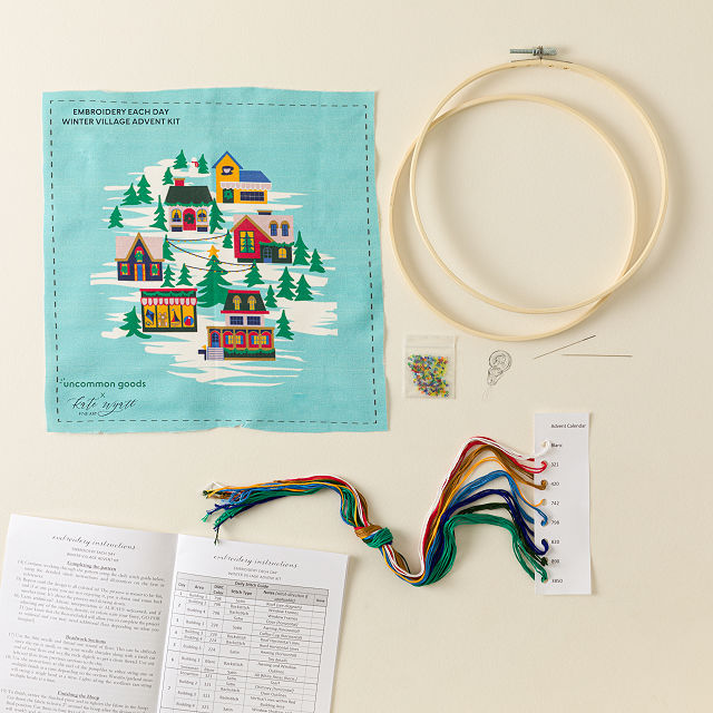 Embroidery Each Day Winter Village Advent Kit