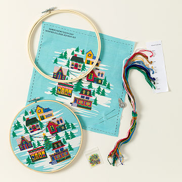 Embroidery Each Day Winter Village Advent Kit