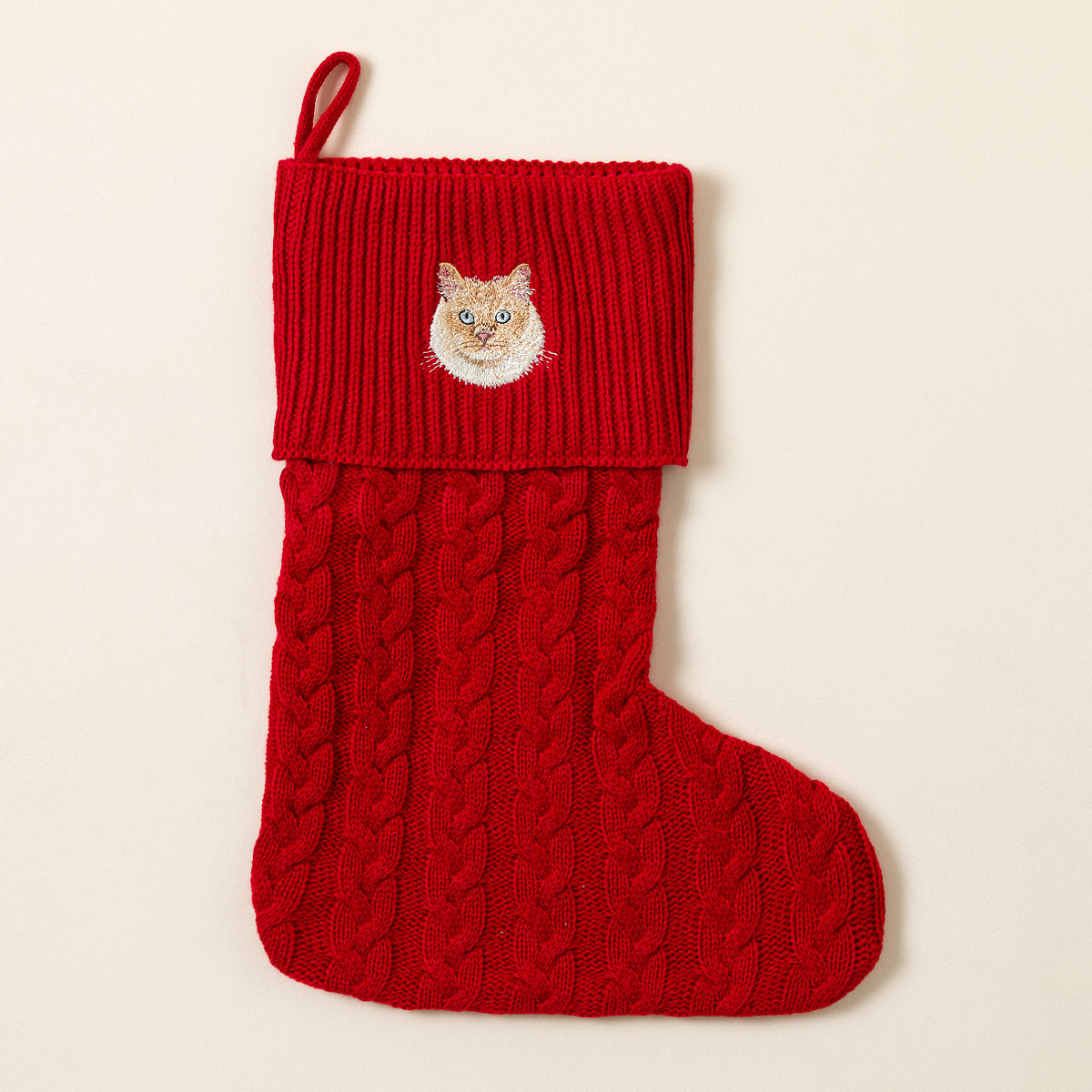Custom Pet Embroidered Stocking - Without Name
