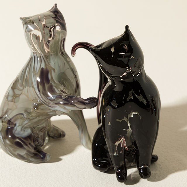 Pet Memorial Cremains Cat Sculpture