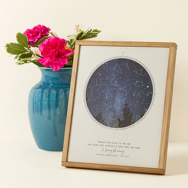 Personalized Memorial Star Map