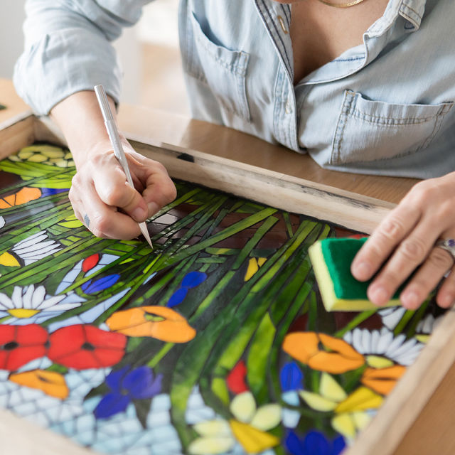 Stained Glass Mosaic Kit & Video Workshop