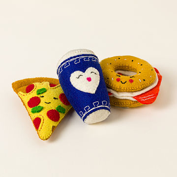 Handmade NYC Food Icon Dog Toy