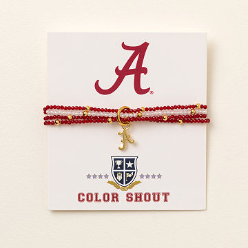College Logo Beaded Bracelet