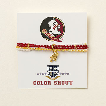 College Logo Beaded Bracelet