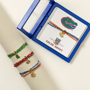 College Logo Beaded Bracelet