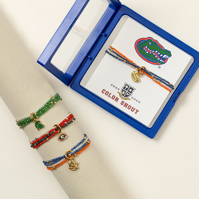 College Logo Beaded Bracelet