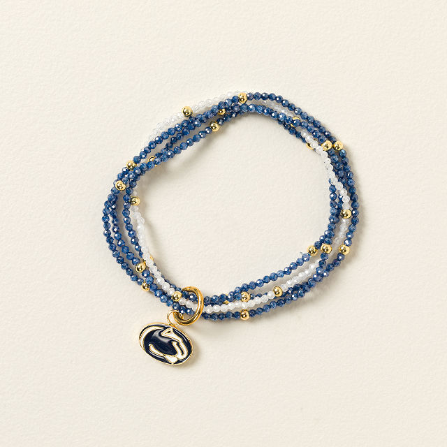 College Logo Beaded Bracelet