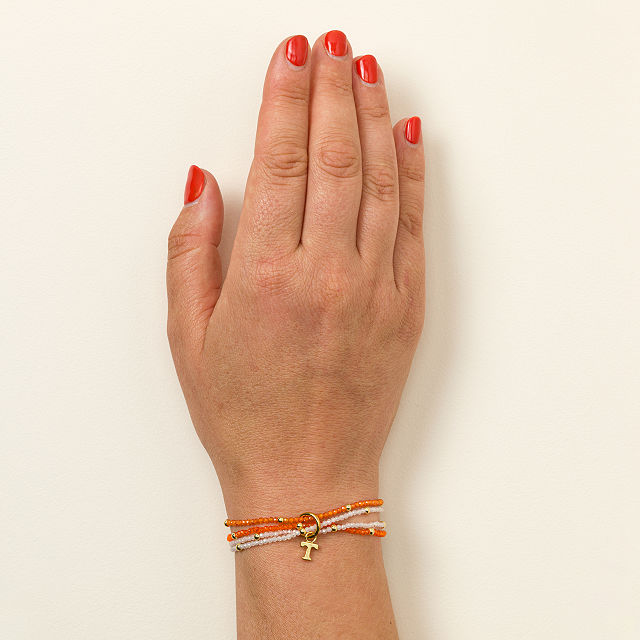College Logo Beaded Bracelet