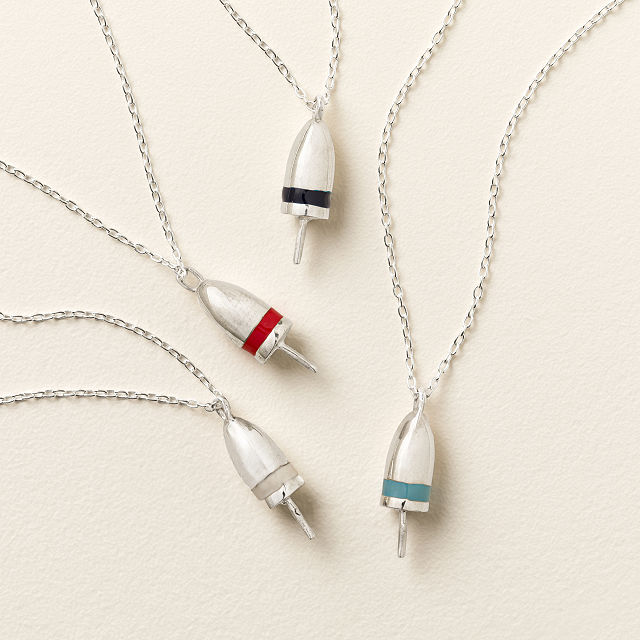 Sterling Silver Buoy Necklace