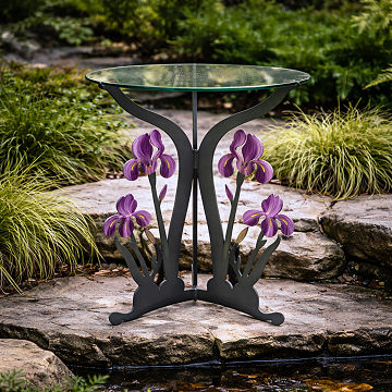 Handmade Iris Garden Table