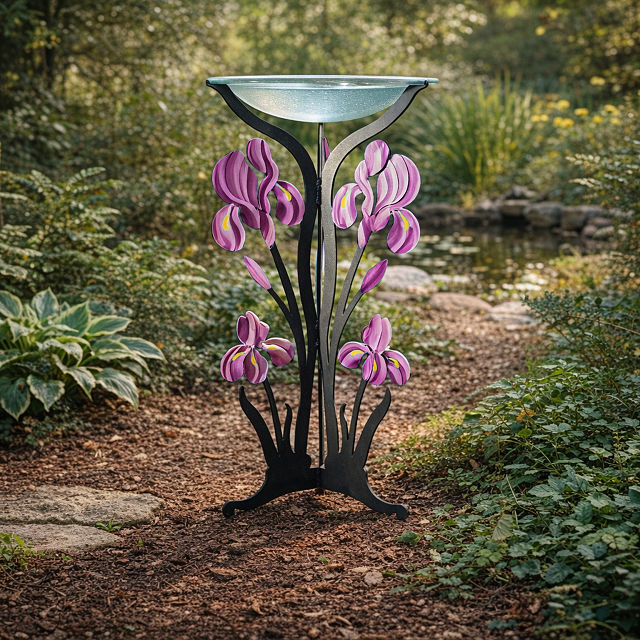 Handmade Iris Garden Table