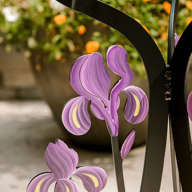 Handmade Iris Garden Table