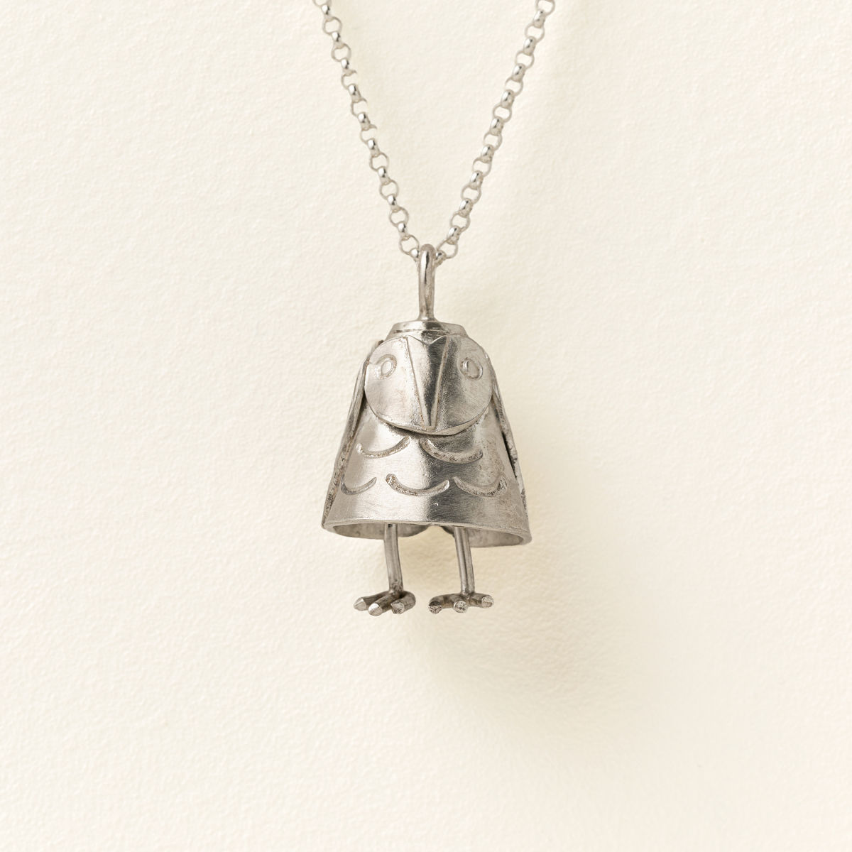 Animal Bell Necklace - Owl