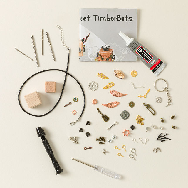 Timberbots Wooden Robots DIY Kit