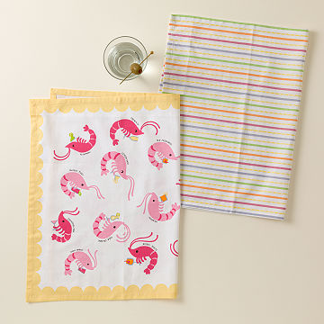 Shrimp Cocktail Tea Towel Set