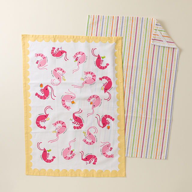 Shrimp Cocktail Tea Towel Set
