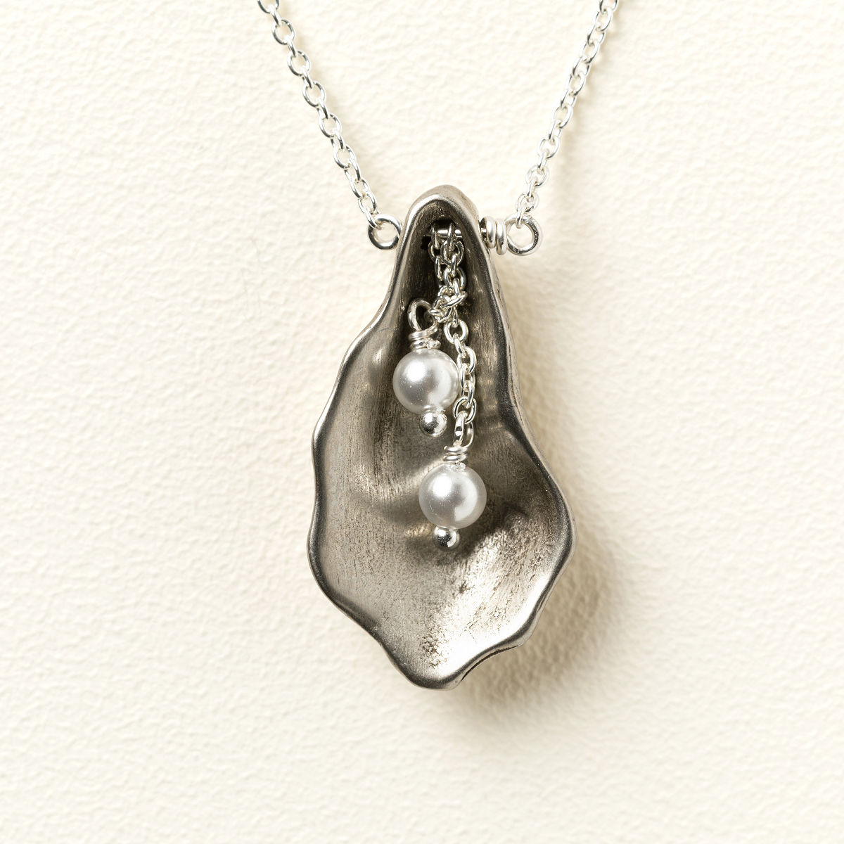 Mother's Pearls of Love Necklace - Two Pearls