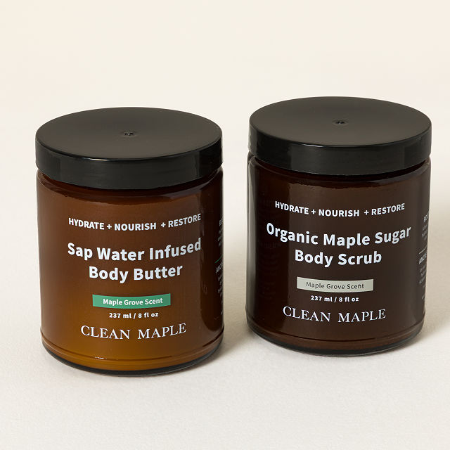 Vermont Maple Infused Body Butter & Body Scrub