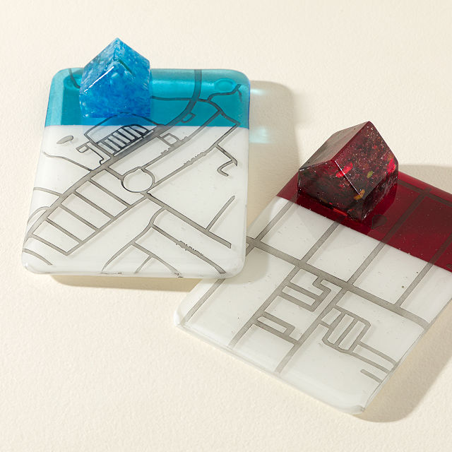 Where We Landed Personalized Glass Sculpture