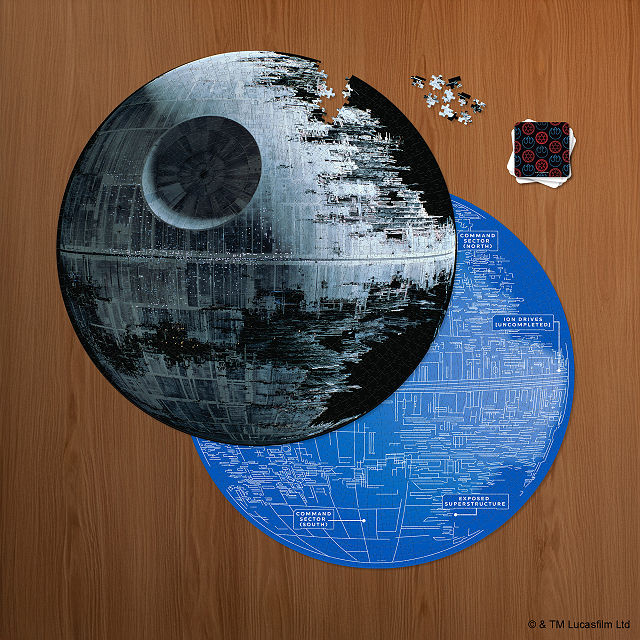 Death Star Plans Double Sided Star Wars Puzzle