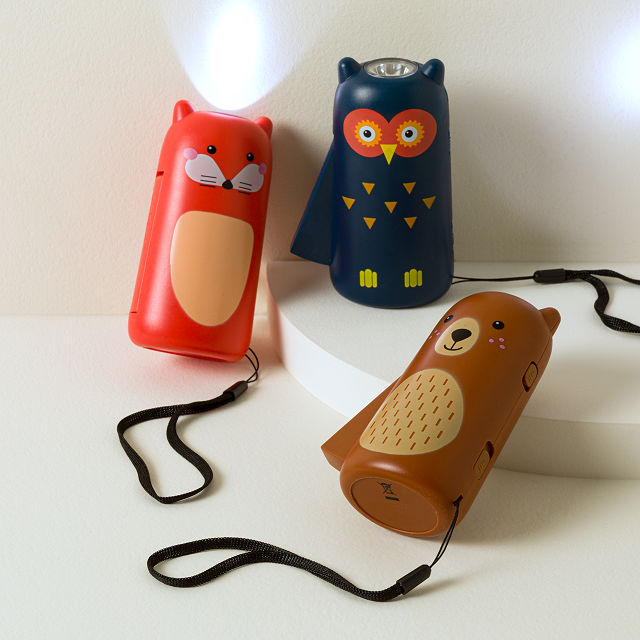 Squeeze-Powered Forest Friends Flashlight