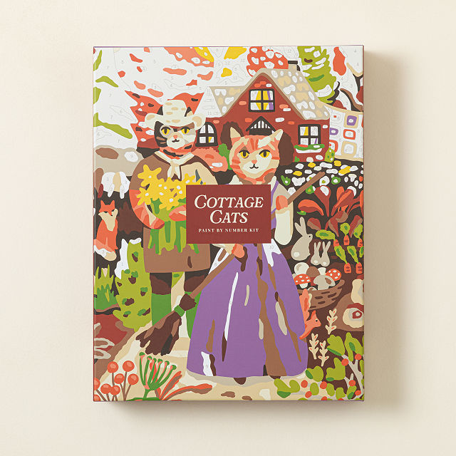 Cottage Cat Paint by Number Kit