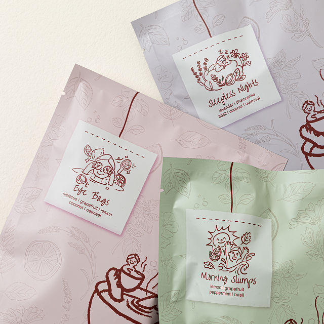 Spa Moment Bath Tea & Loofa 3 Pack