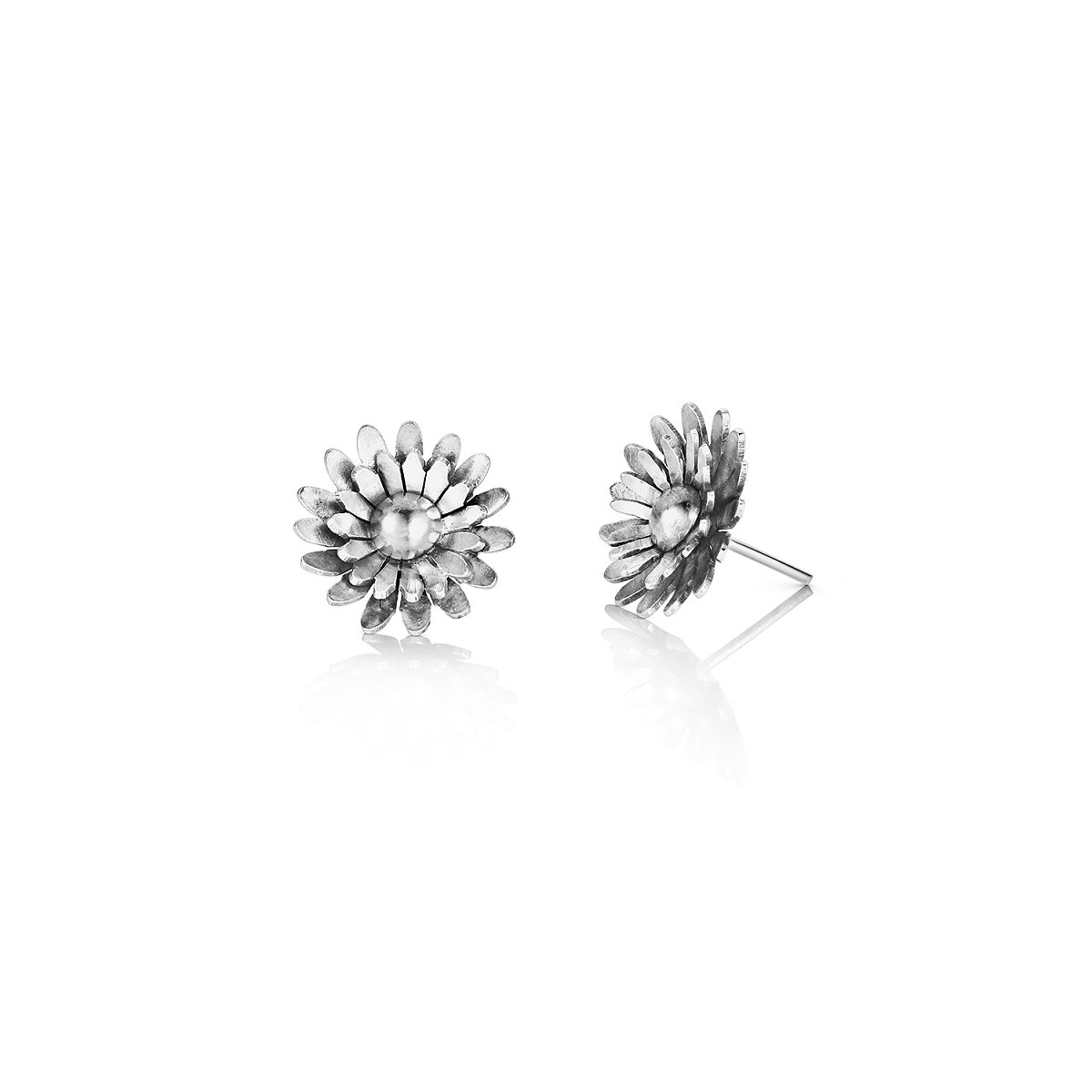 Sterling Silver State Flower Jewelry - Maryland Black-Eyed Susan Stud Earrings