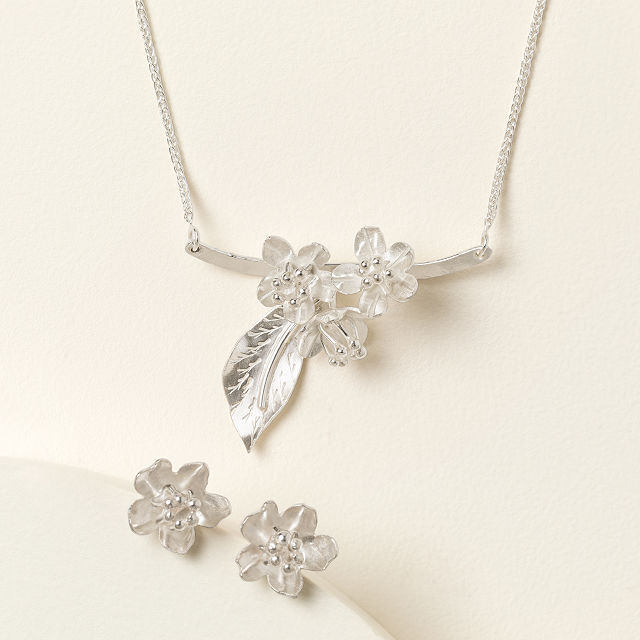 Sterling Silver State Flower Jewelry