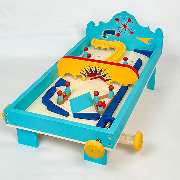 Build & Play Wooden Pinball Machine