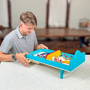 Build & Play Wooden Pinball Machine
