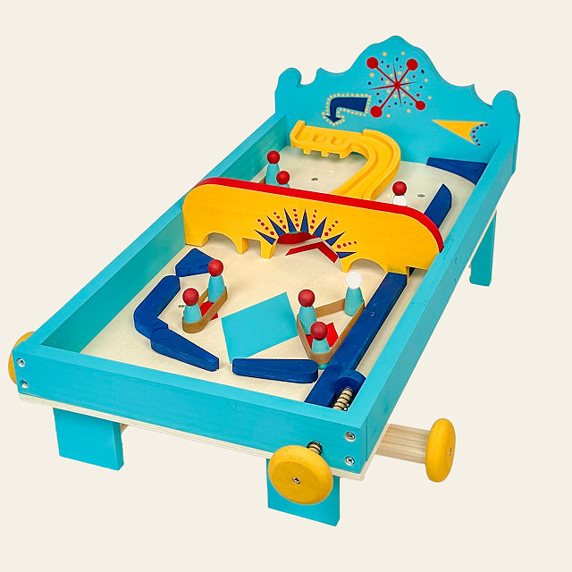 Build & Play Wooden Pinball Machine
