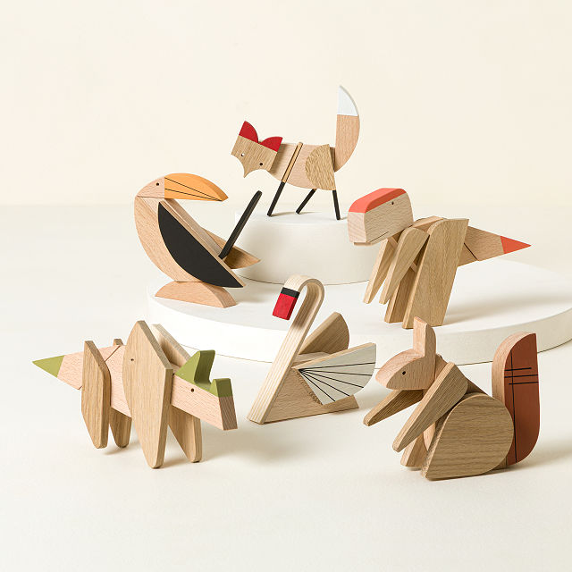 Magnetic Wooden Desktop Dino Fidget