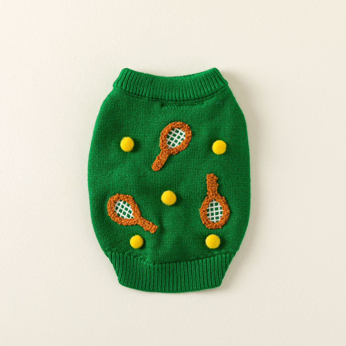 Playful Paws Sporty Pet Sweater - Tennis - Large