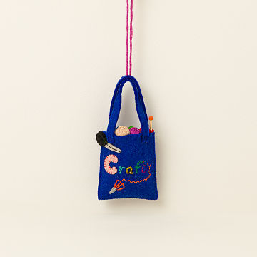 Crafting Bag Felt Ornament