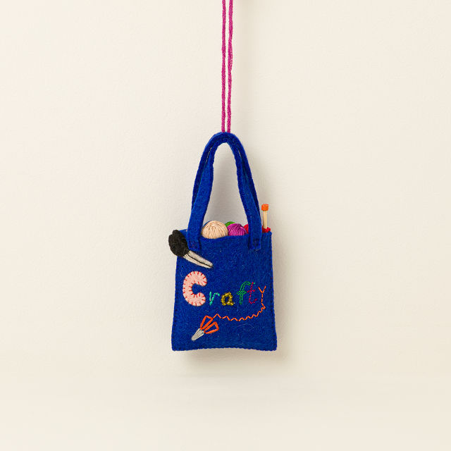 Crafting Bag Felt Ornament