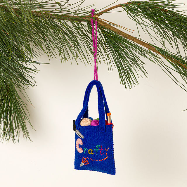 Crafting Bag Felt Ornament