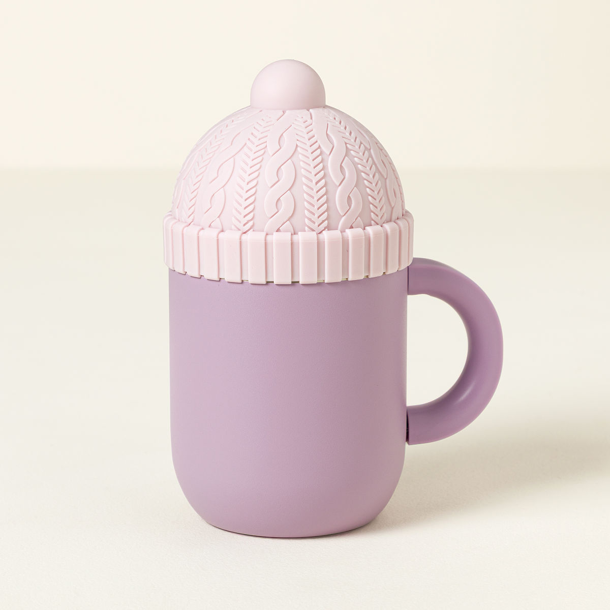 Cozy Beanie Insulated Mug - Purple