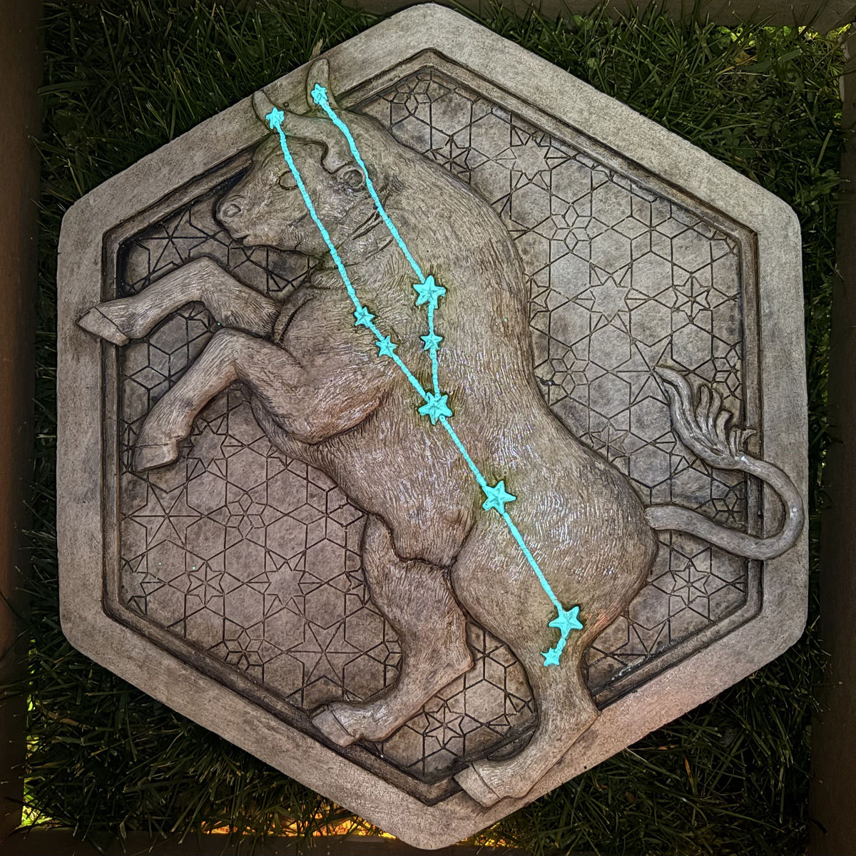Zodiac Handmade Garden Stepping Stone - Taurus