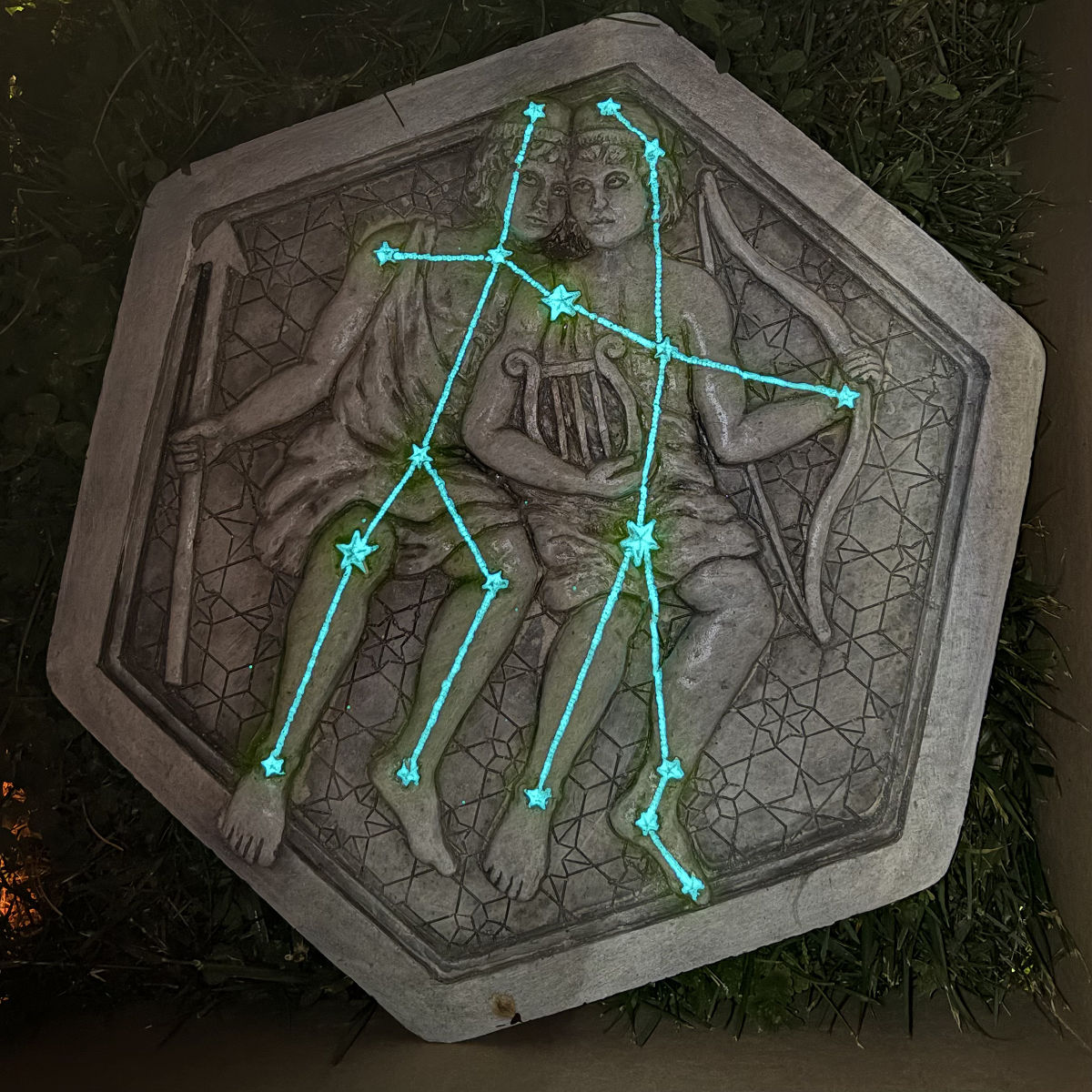 Zodiac Handmade Garden Stepping Stone - Gemini