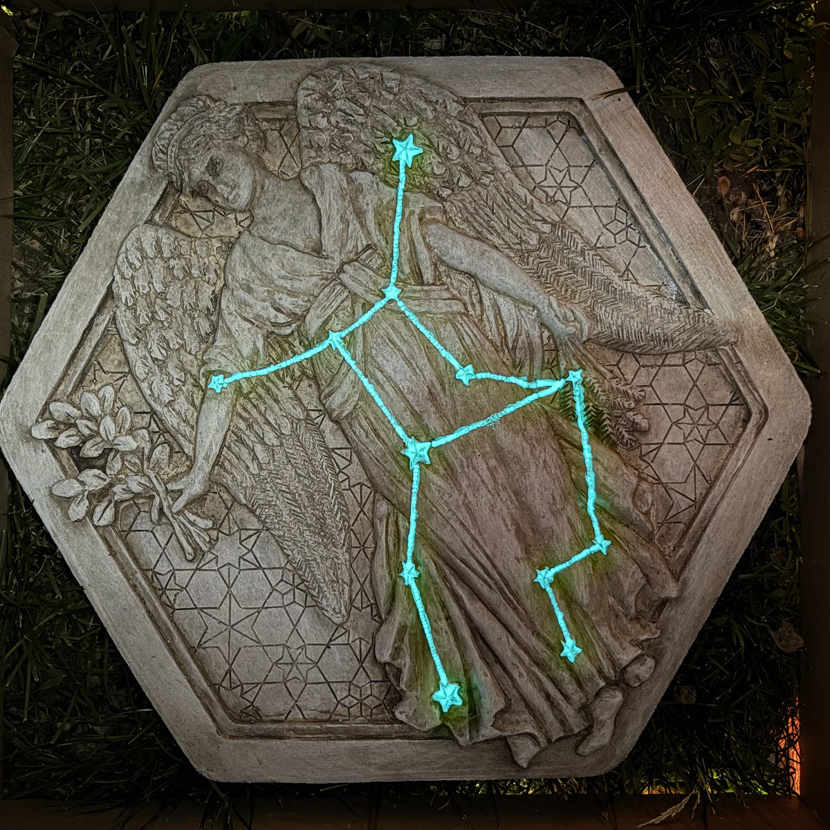 Zodiac Handmade Garden Stepping Stone - Virgo