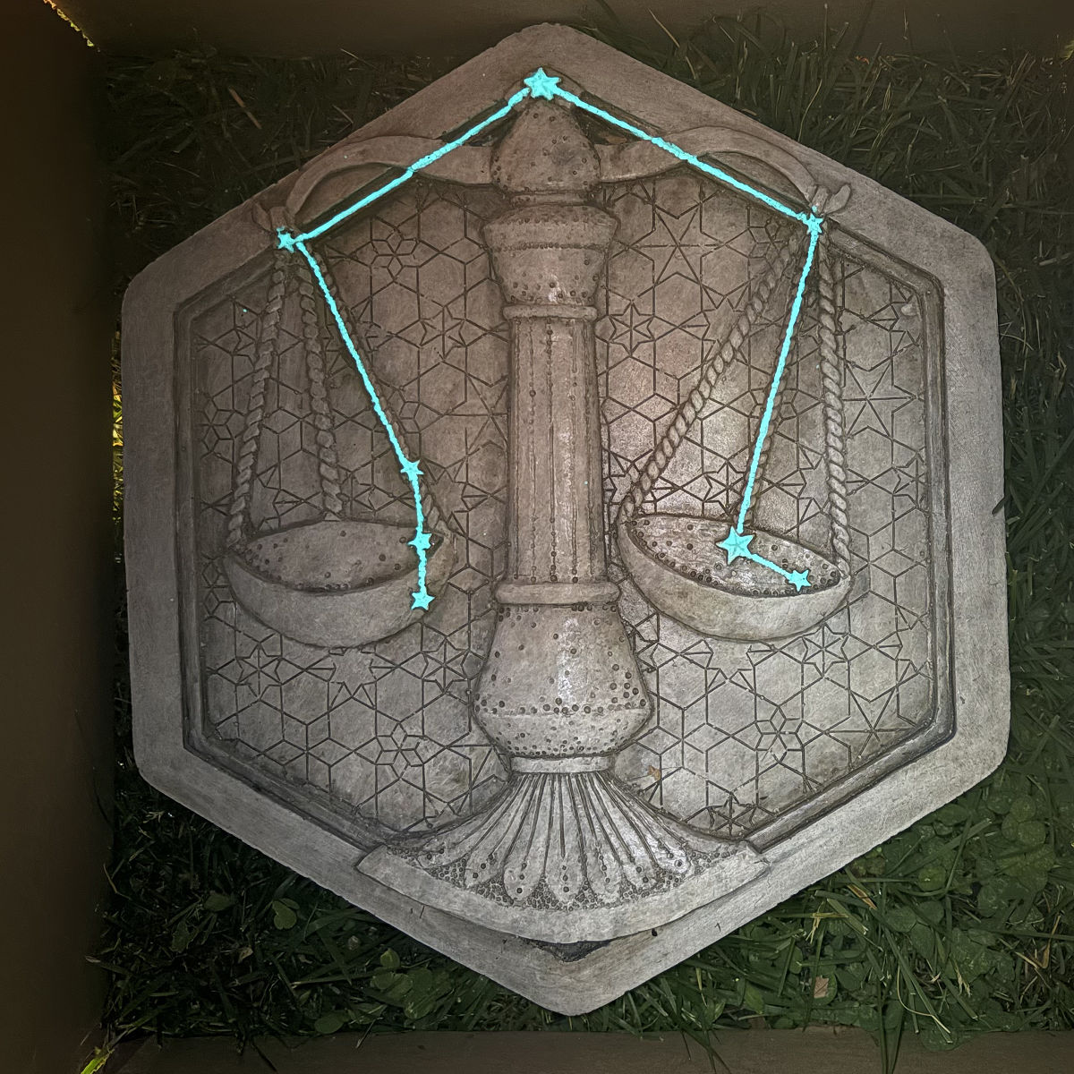 Zodiac Handmade Garden Stepping Stone - Libra