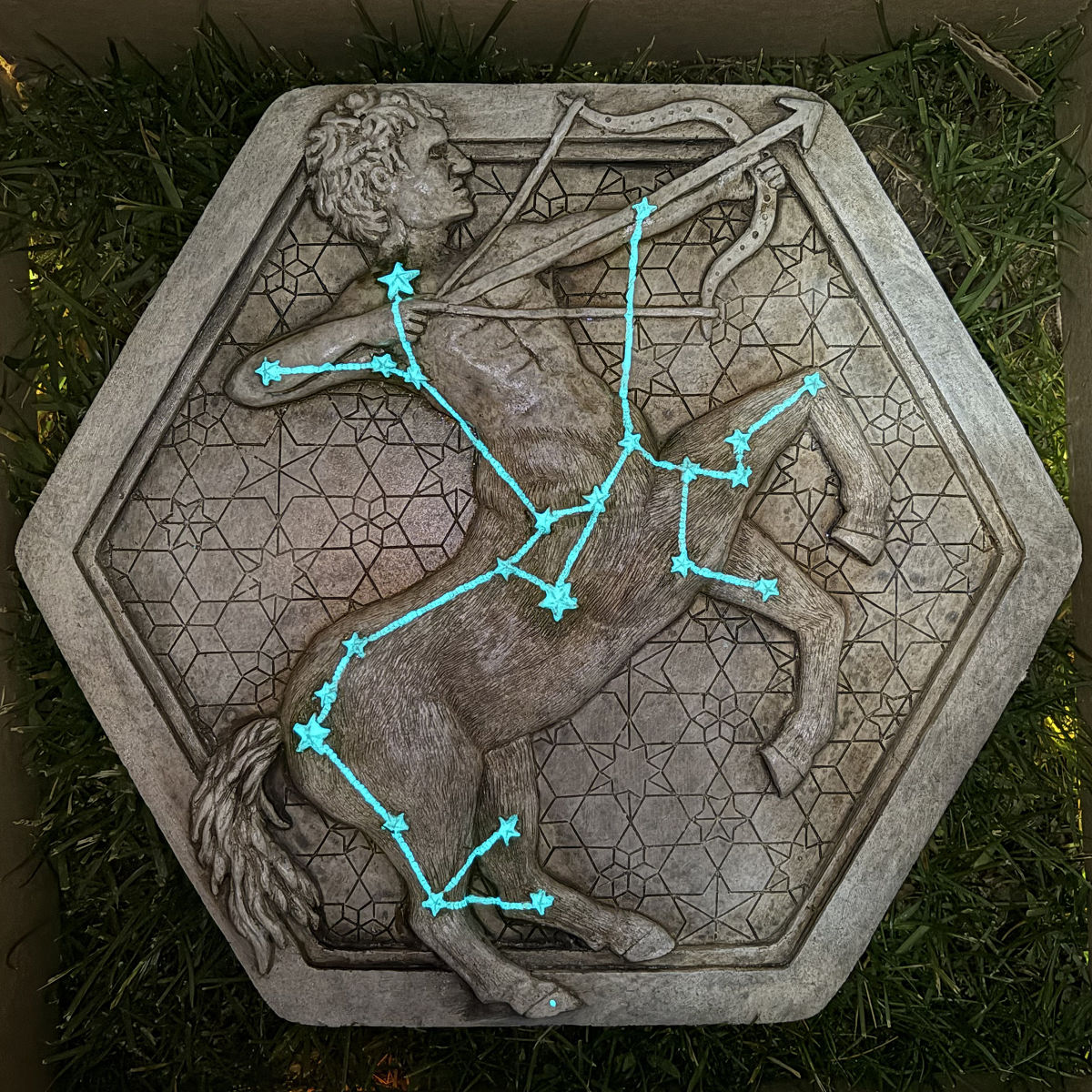 Zodiac Handmade Garden Stepping Stone - Sagittarius