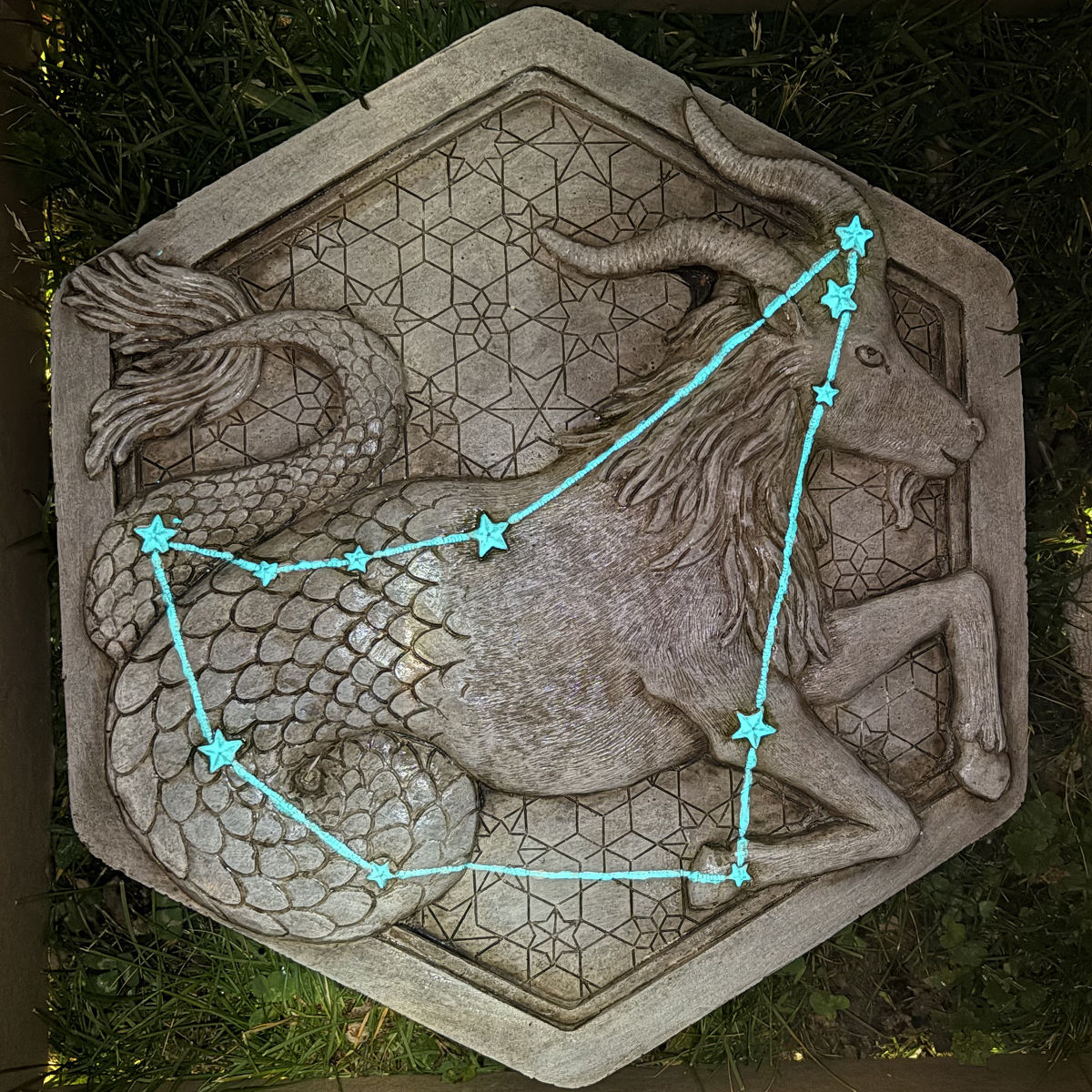 Zodiac Handmade Garden Stepping Stone - Capricorn