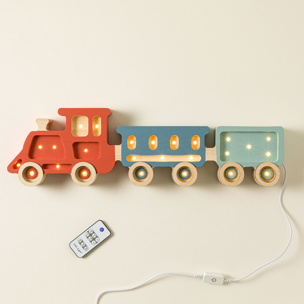 Hand-Painted Adventure Vehicle Lamp - Train