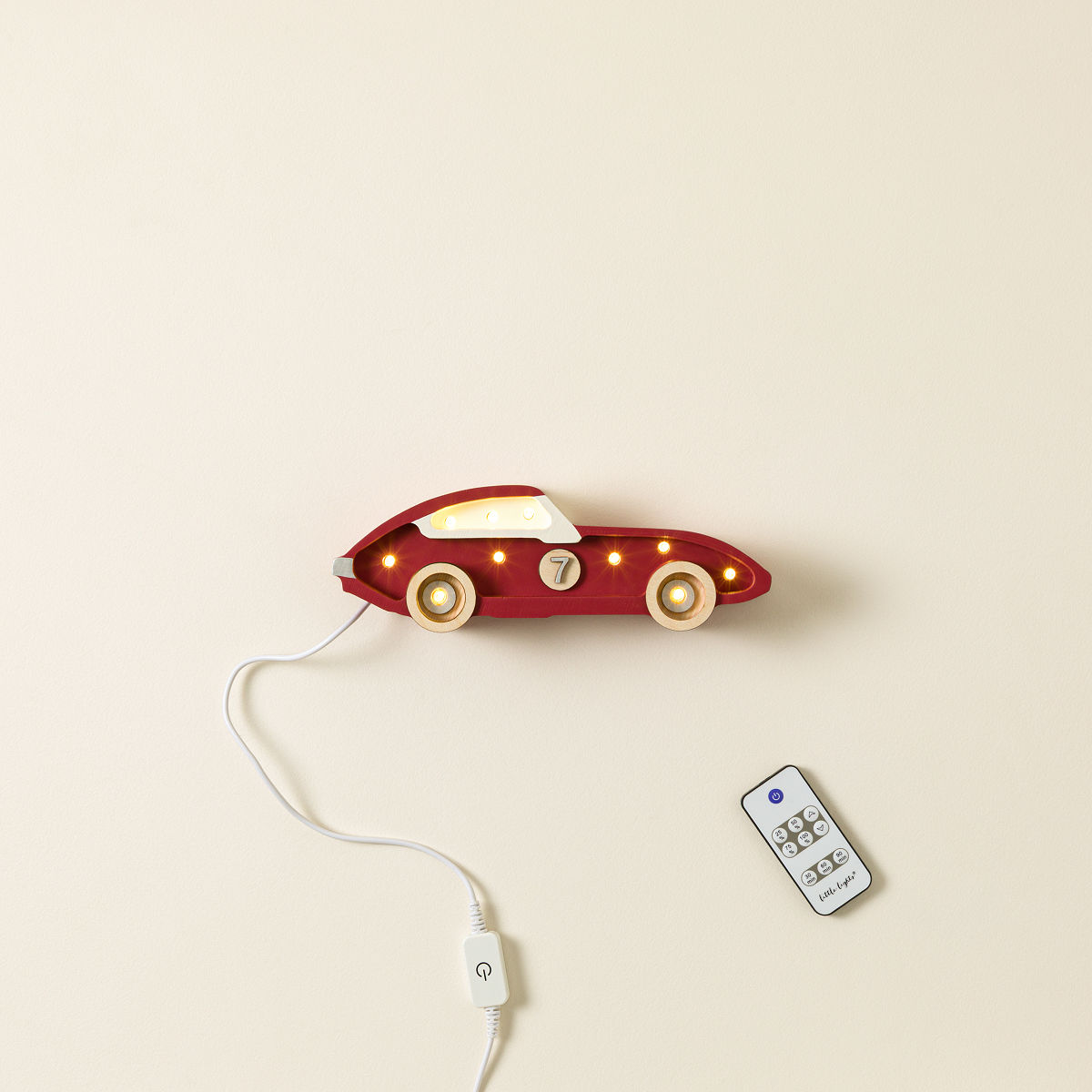 Hand-Painted Adventure Vehicle Lamp - Mini Race Car