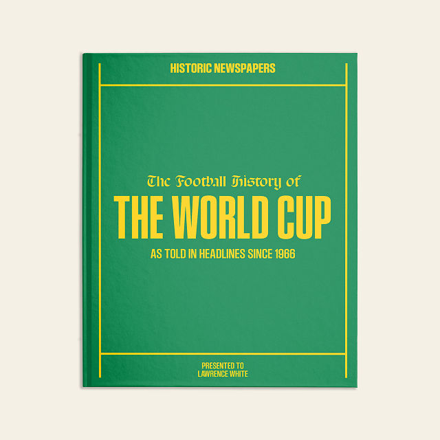 Personalized World Cup History Book