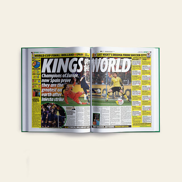Personalized World Cup History Book
